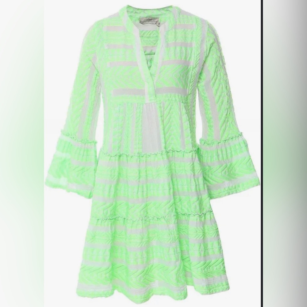 Devotion Twins Ella Mini Dress - Green Size Small